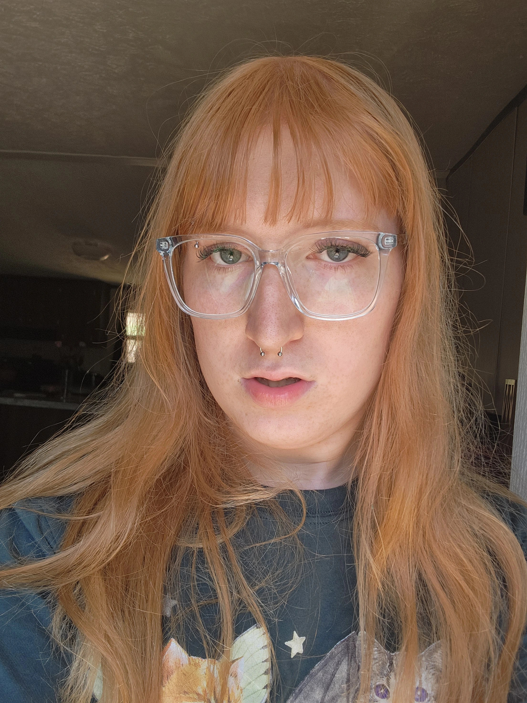 My glow-up after getting piercings and glasses