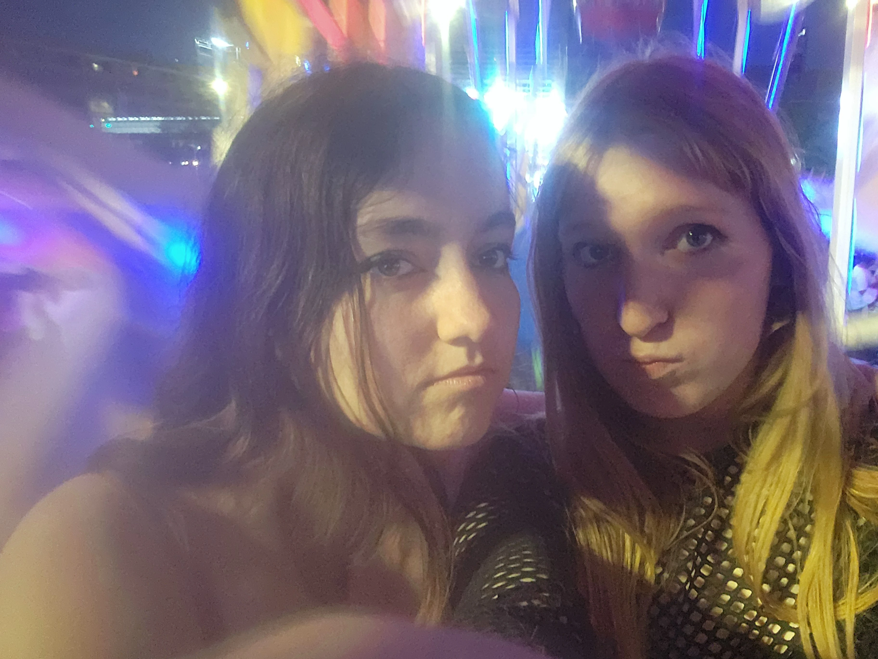 Jasmine and I on a ferris wheel at our very first carnival