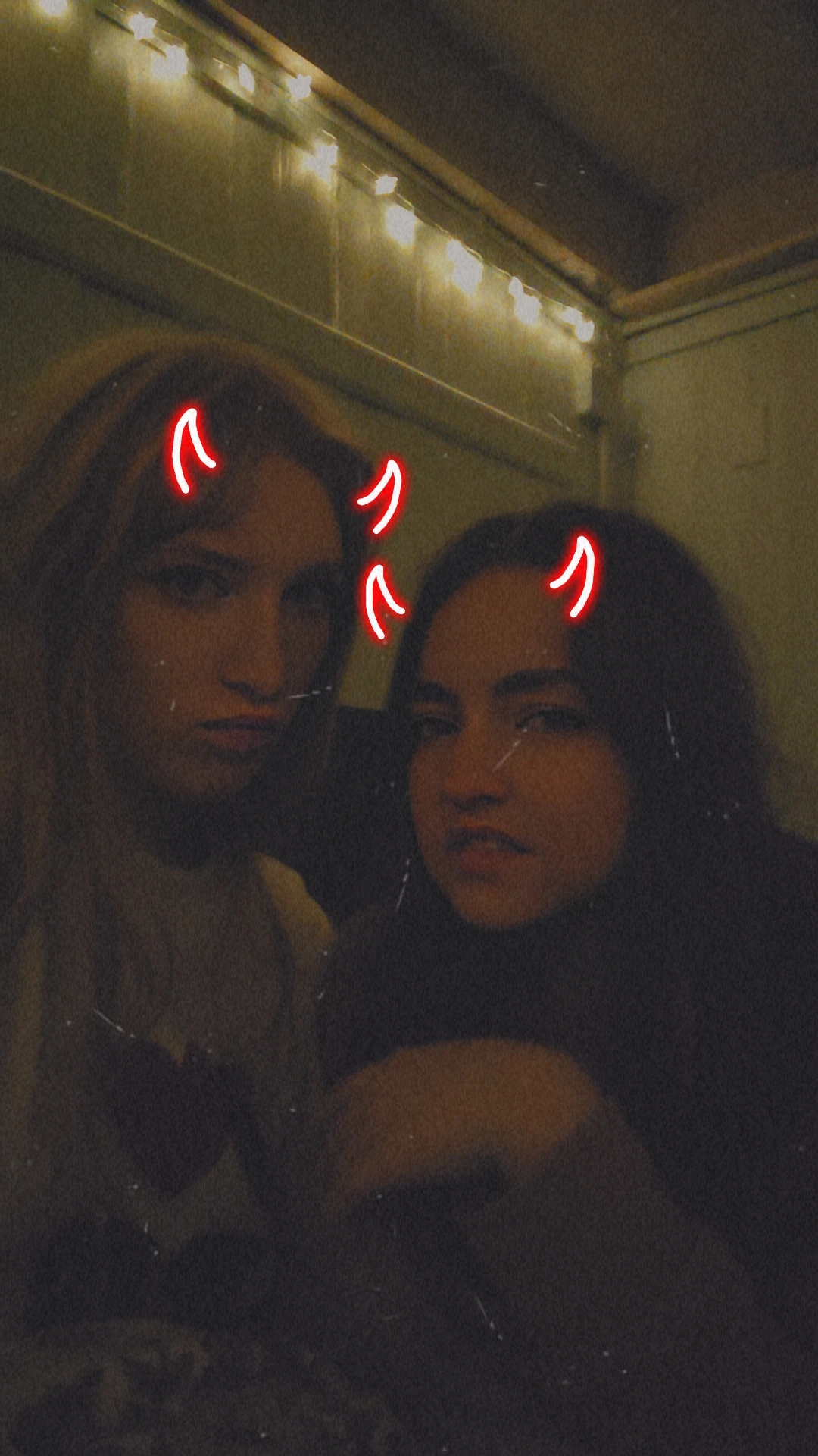 Jasmine and I in our true devilish forms